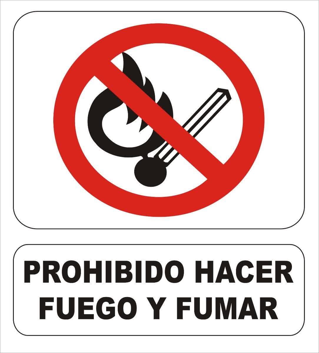 cartel-prohibido-hacer-fuego-y-fumar-cart034