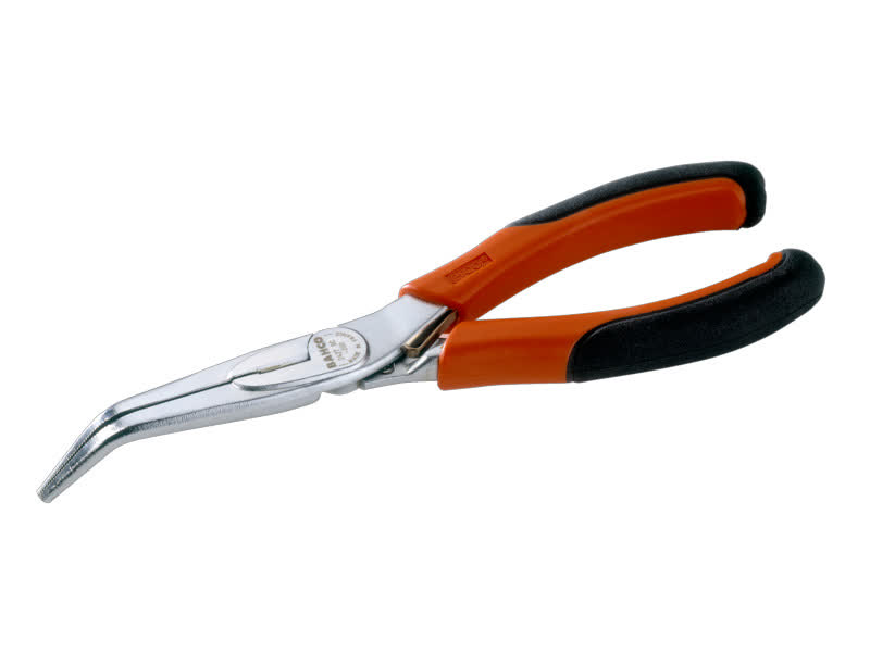 pinza-de-punta-curva-45-semi-redonda-2427gc-160ip-cromada-ba2427-gc160ip