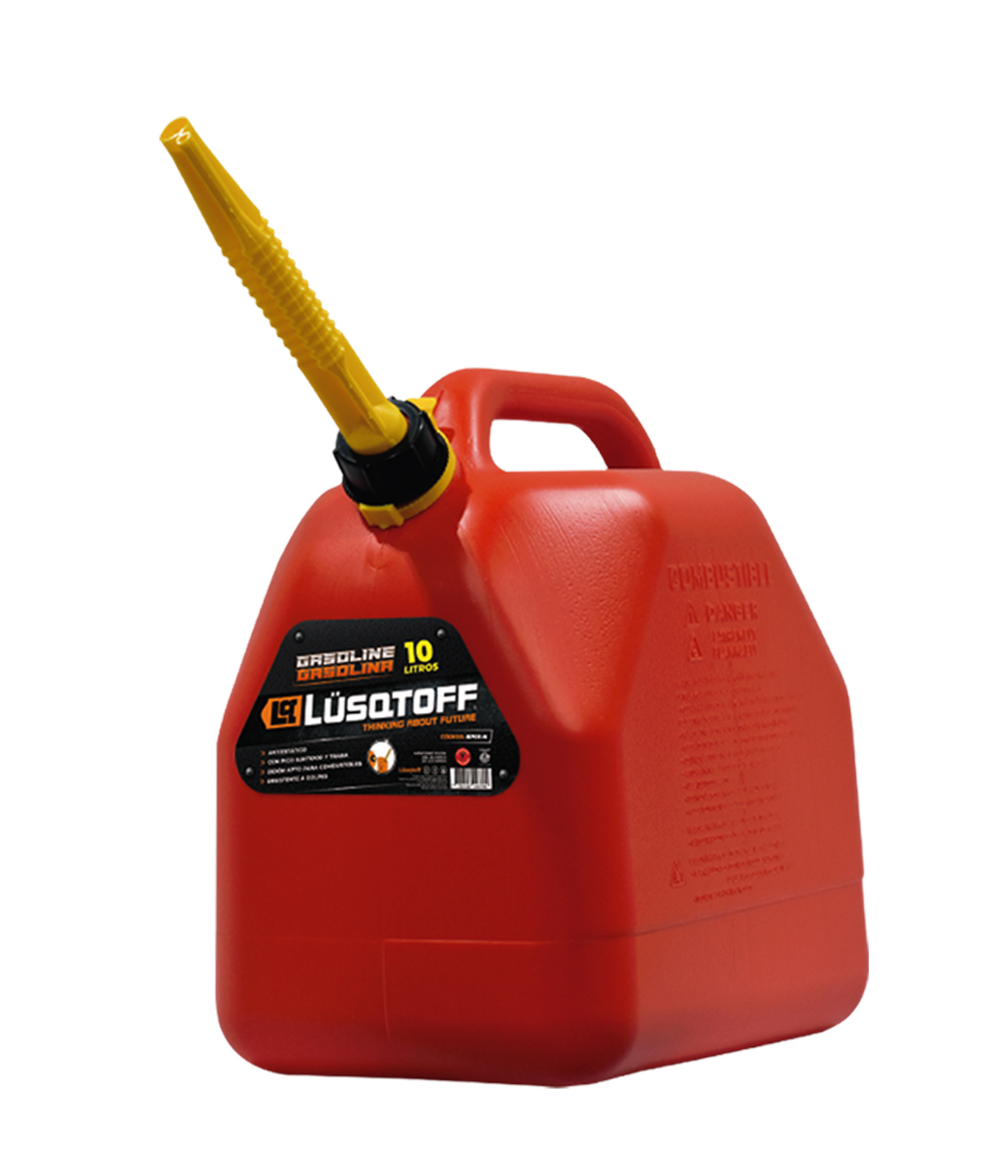 bidon-naranja-10lts-lusqpb10-n